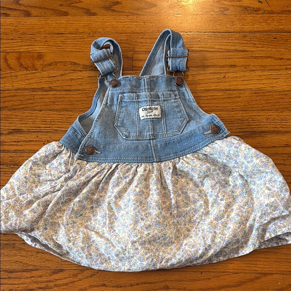 OshKosh B'gosh Blue and Cream Kids Skirtall